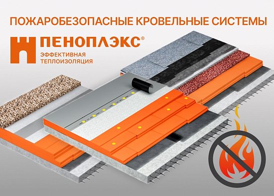 ПЕНОПЛЭКС подтвердил пожарную безопасность кровельных систем